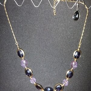 Gold and Purple Necklace